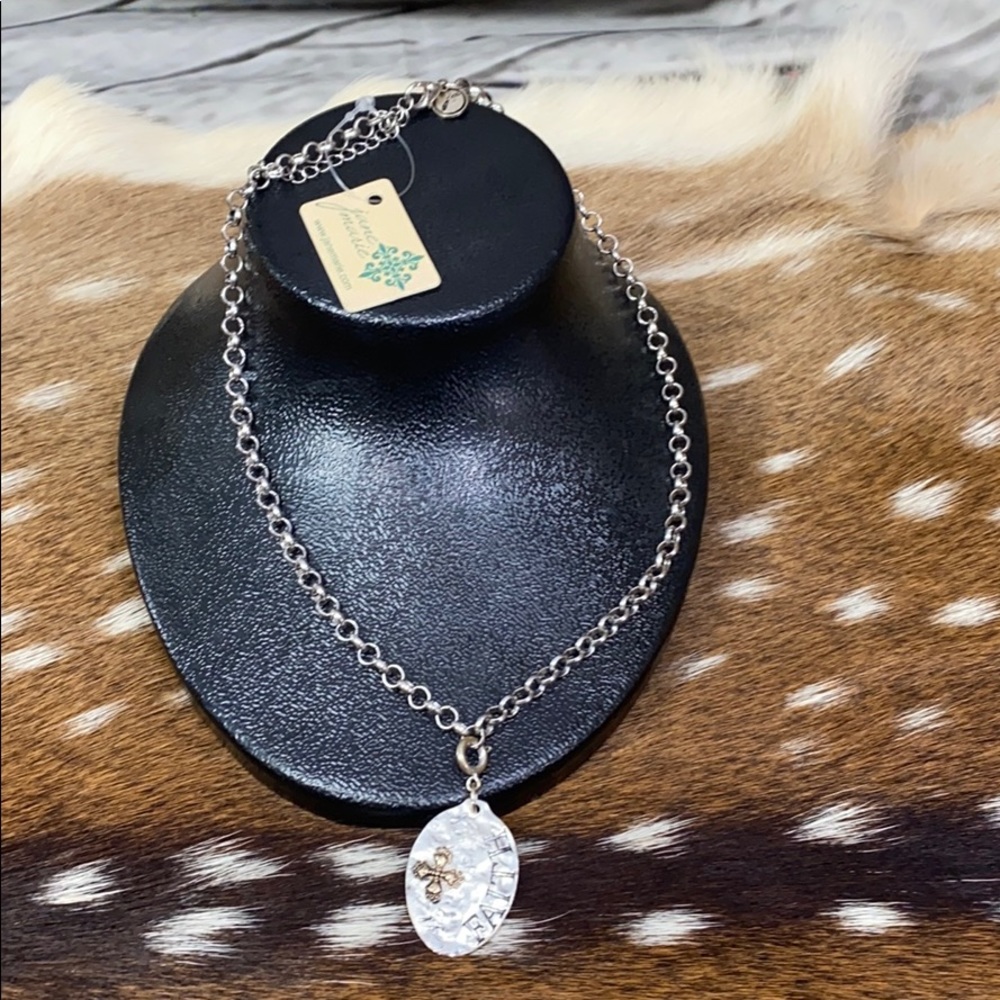 NWT Jane  Marie Necklace Silver Tone